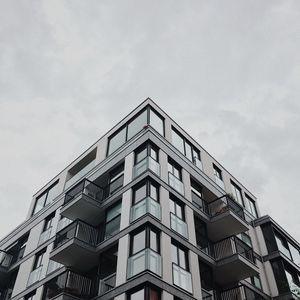 Preview wallpaper building, facade, architecture, corner, windows, balconies