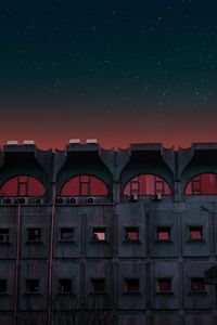 Preview wallpaper building, facade, architecture, urban, night