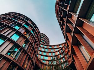 Preview wallpaper building, facade, architecture, shape, winding