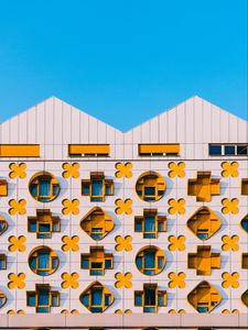Preview wallpaper building, facade, architecture, decoration, windows
