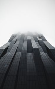 Preview wallpaper building, facade, architecture, modern, gray, minimalism