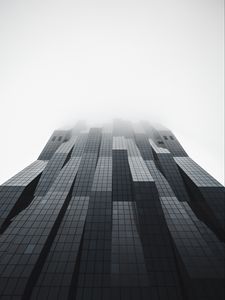Preview wallpaper building, facade, architecture, modern, gray, minimalism