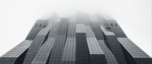 Preview wallpaper building, facade, architecture, modern, gray, minimalism