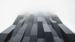 Preview wallpaper building, facade, architecture, modern, gray, minimalism