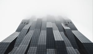 Preview wallpaper building, facade, architecture, modern, gray, minimalism