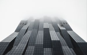 Preview wallpaper building, facade, architecture, modern, gray, minimalism