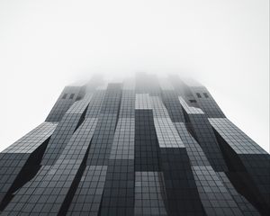 Preview wallpaper building, facade, architecture, modern, gray, minimalism