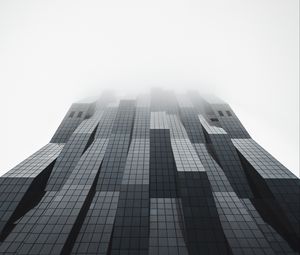 Preview wallpaper building, facade, architecture, modern, gray, minimalism