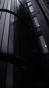 Preview wallpaper building, facade, architecture, black, dark