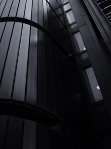 Preview wallpaper building, facade, architecture, black, dark