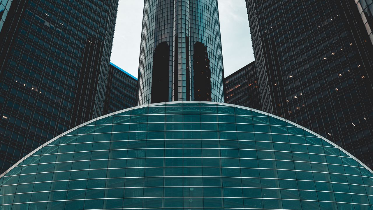 Wallpaper building, facade, architecture, glass
