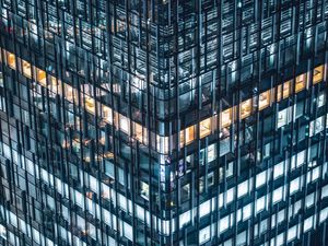 Preview wallpaper building, facade, architecture, night