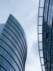 Preview wallpaper building, facade, architecture, reflection, modern, sky