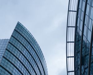 Preview wallpaper building, facade, architecture, reflection, modern, sky