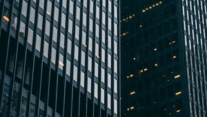 Preview wallpaper building, facade, architecture, modern, glass, reflection