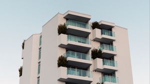 Preview wallpaper building, facade, architecture, balcony, sky