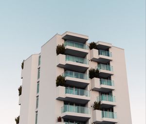 Preview wallpaper building, facade, architecture, balcony, sky