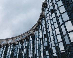 Preview wallpaper building, facade, architecture, reflection, columns