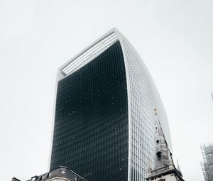 Preview wallpaper building, facade, architecture, wall, modern, sky