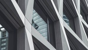 Preview wallpaper building, facade, architecture, gray