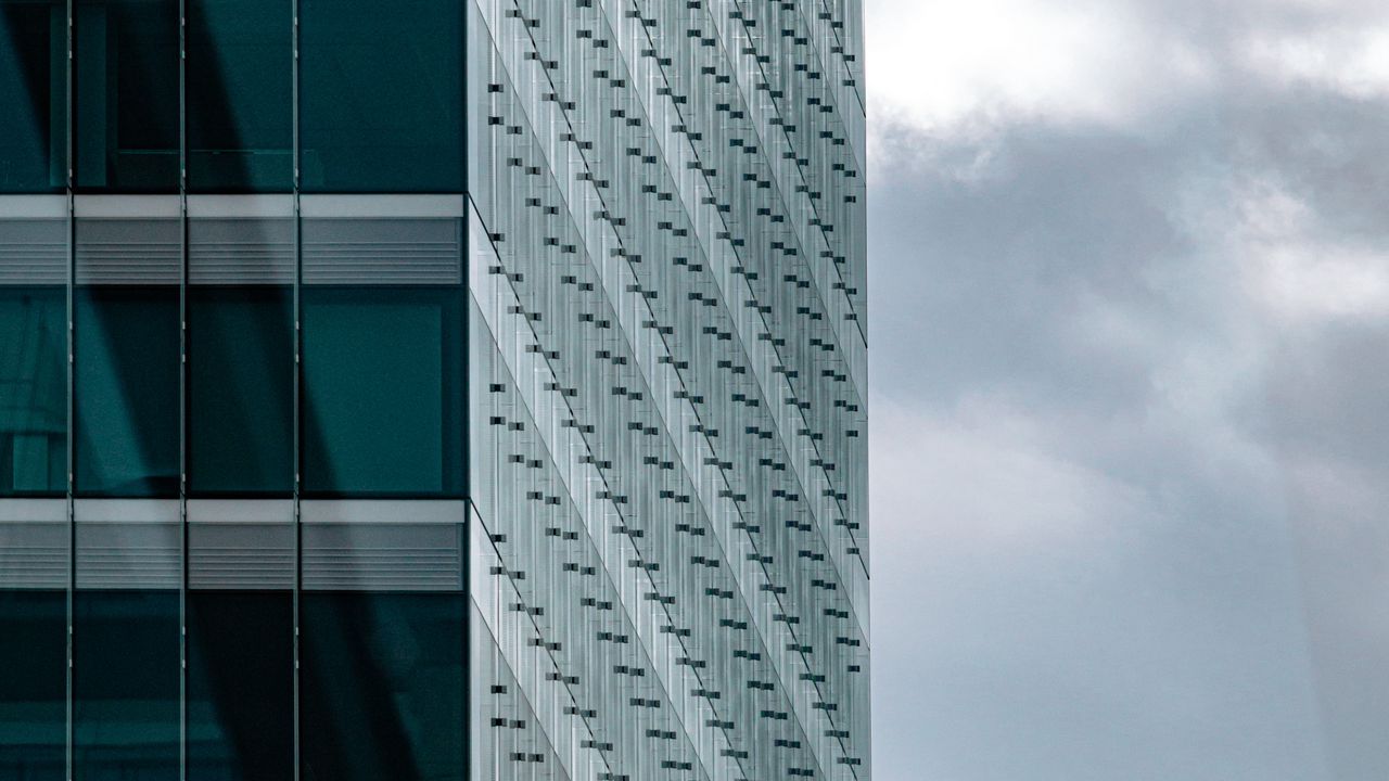 Wallpaper building, facade, architecture, glass, sky