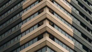 Preview wallpaper building, facade, architecture, brown, gray