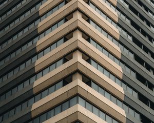 Preview wallpaper building, facade, architecture, brown, gray