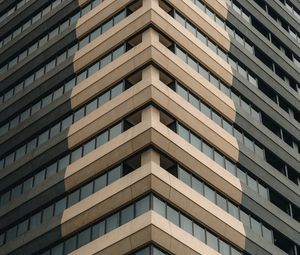 Preview wallpaper building, facade, architecture, brown, gray