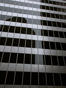 Preview wallpaper building, facade, architecture, glass, gray