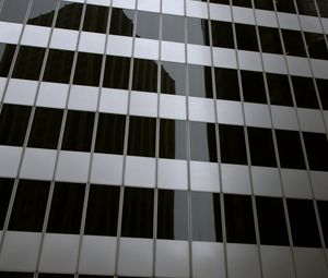 Preview wallpaper building, facade, architecture, glass, gray