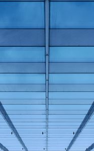 Preview wallpaper building, facade, architecture, glass, surface, blue