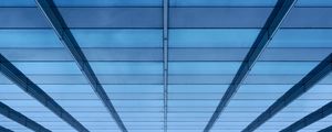 Preview wallpaper building, facade, architecture, glass, surface, blue