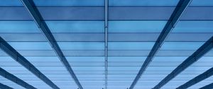 Preview wallpaper building, facade, architecture, glass, surface, blue