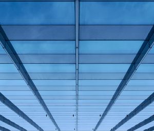 Preview wallpaper building, facade, architecture, glass, surface, blue