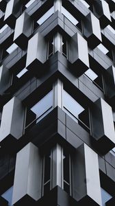 Preview wallpaper building, facade, architecture, modern, gray