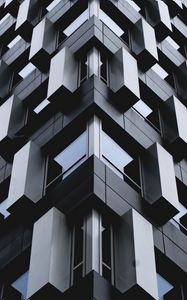 Preview wallpaper building, facade, architecture, modern, gray