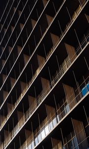 Preview wallpaper building, facade, architecture, symmetry, brown