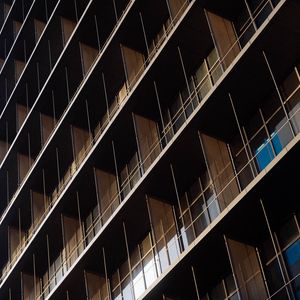 Preview wallpaper building, facade, architecture, symmetry, brown