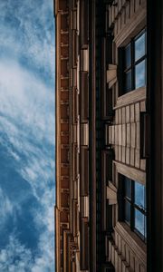 Preview wallpaper building, facade, architecture, bottom view, sky