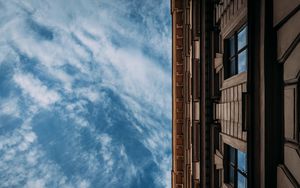 Preview wallpaper building, facade, architecture, bottom view, sky