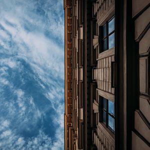Preview wallpaper building, facade, architecture, bottom view, sky