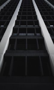 Preview wallpaper building, facade, architecture, construction, black and white