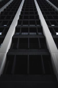 Preview wallpaper building, facade, architecture, construction, black and white
