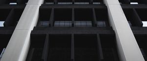 Preview wallpaper building, facade, architecture, construction, black and white