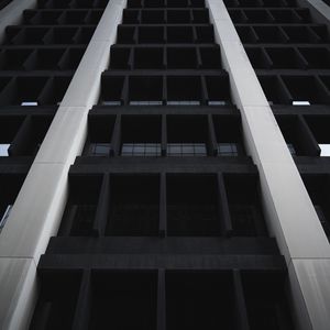 Preview wallpaper building, facade, architecture, construction, black and white