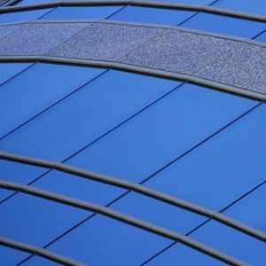 Preview wallpaper building, facade, architecture, glass, blue