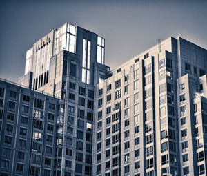 Preview wallpaper building, facade, architecture, black and white