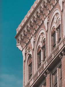 Preview wallpaper building, facade, architecture, relief, windows