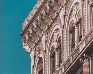 Preview wallpaper building, facade, architecture, relief, windows