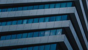 Preview wallpaper building, facade, architecture, windows, edges